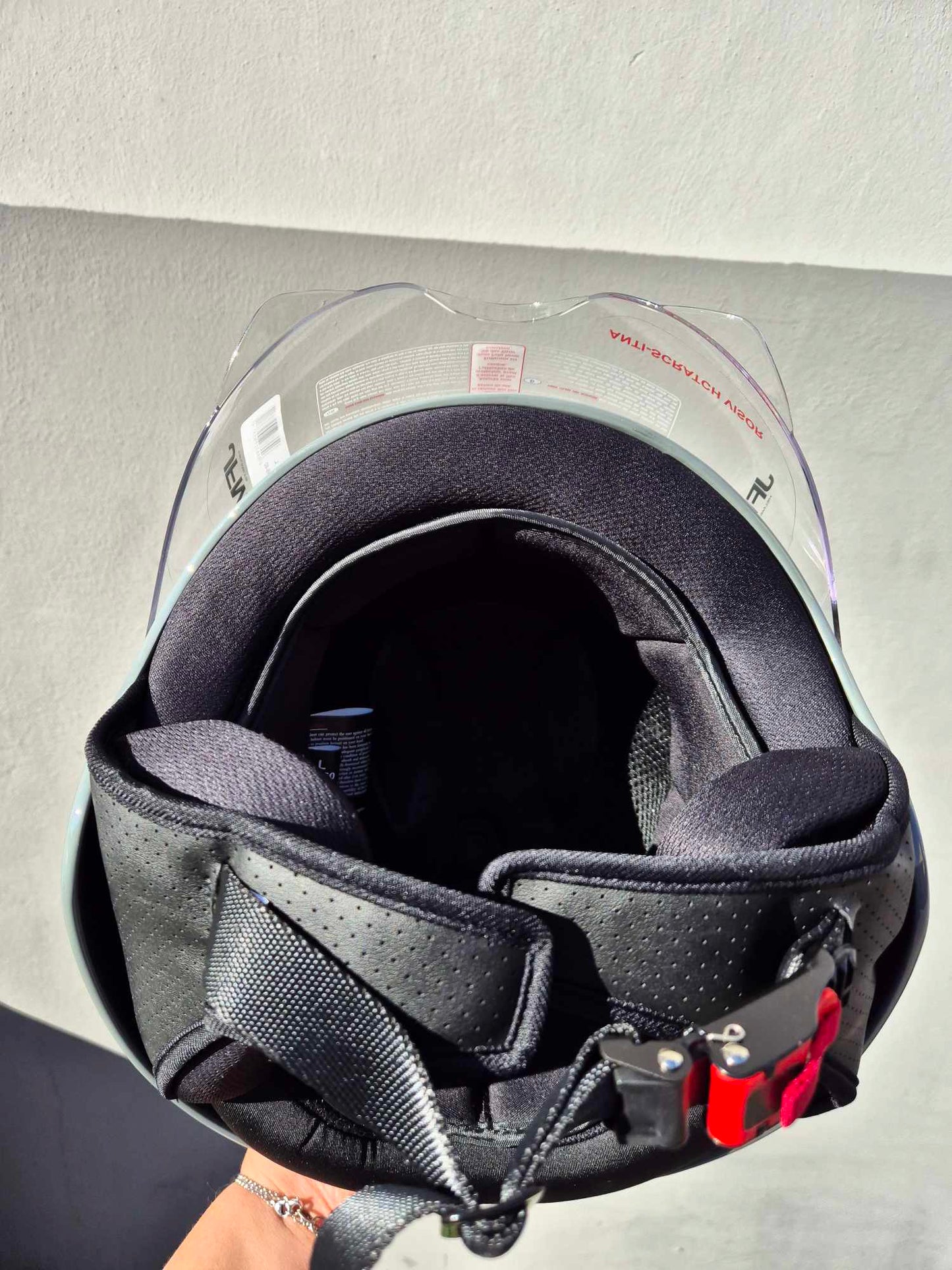 CASCO DEM JET JFM UNISEX ECE 22.06 MONOVISIERA TRASPARENTE