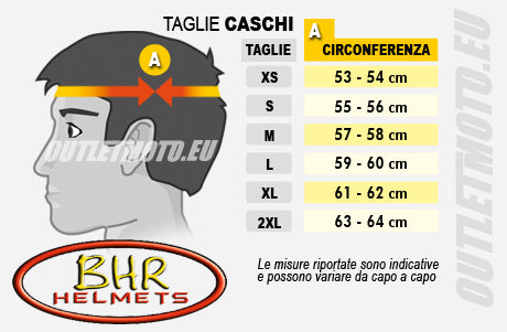 BHR Casco Scooter NERO OPACO Demi-Jet 804