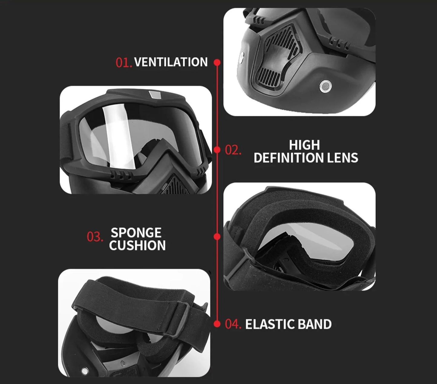 MASCHERA UNIVERSALE PER CASCO LS2