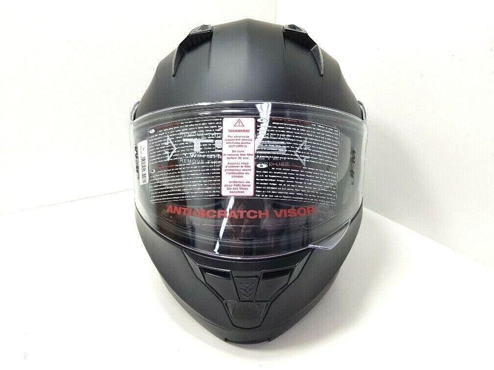 CASCO JFM MODULARE DOPPIA VISIERA NERO OPACO