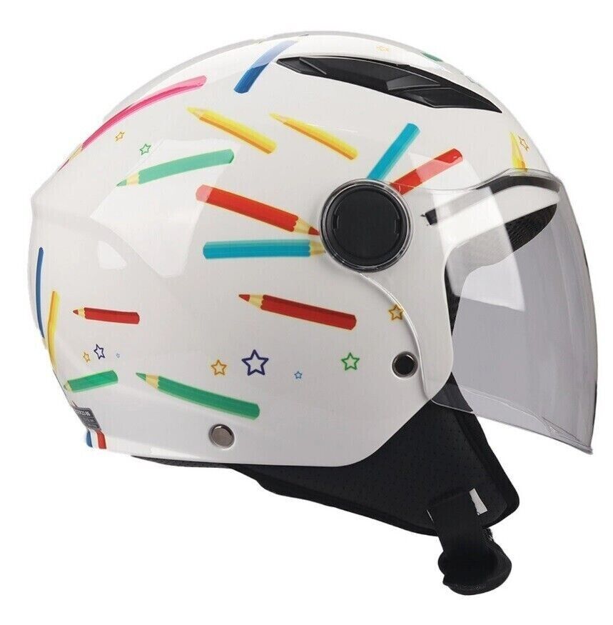 CASCO MOTO SCOOTER JET BHR 838 CHILDREN PENCIL BAMBINI JUNIOR