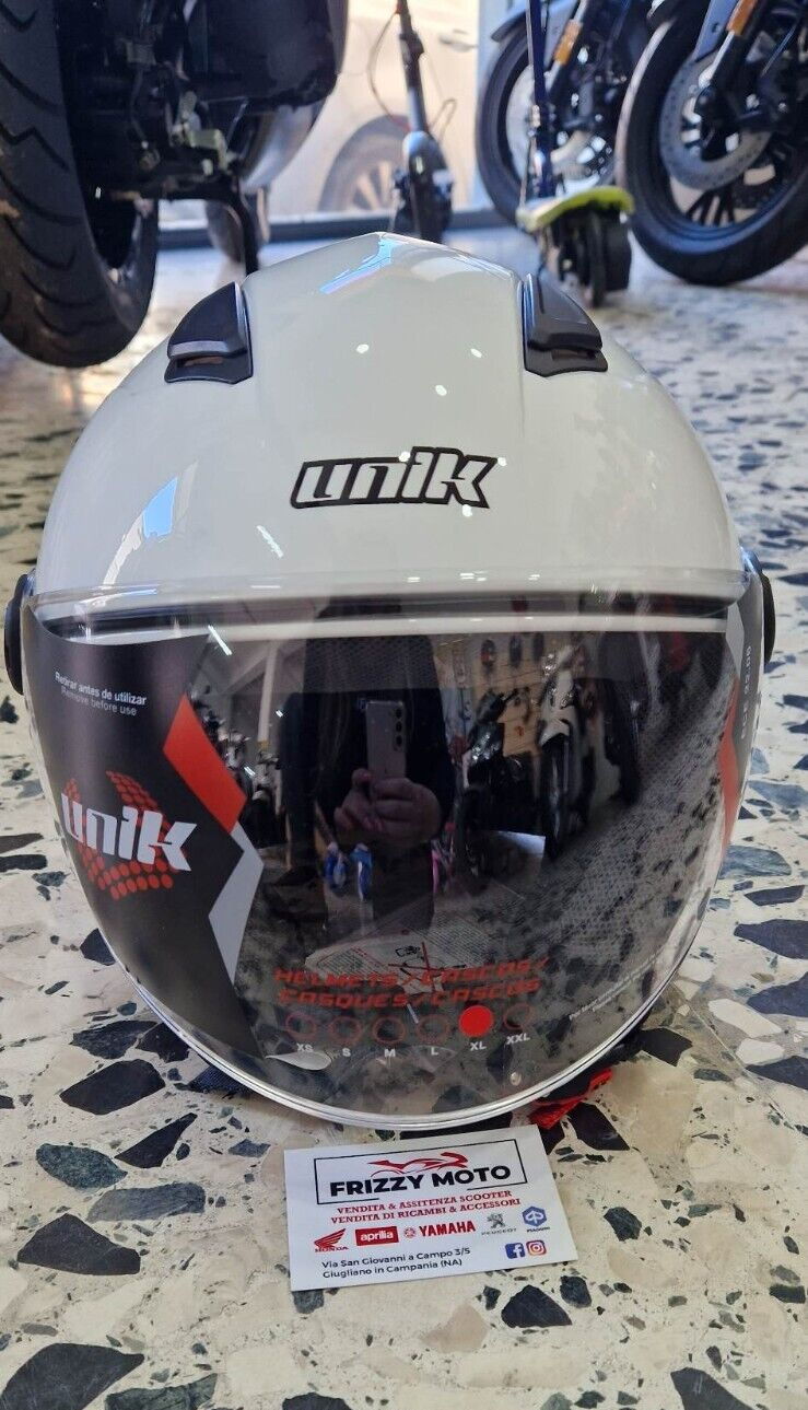 CASCO UNIK omologazione ECE 22.06 VISIERA LUNGA Trasparente