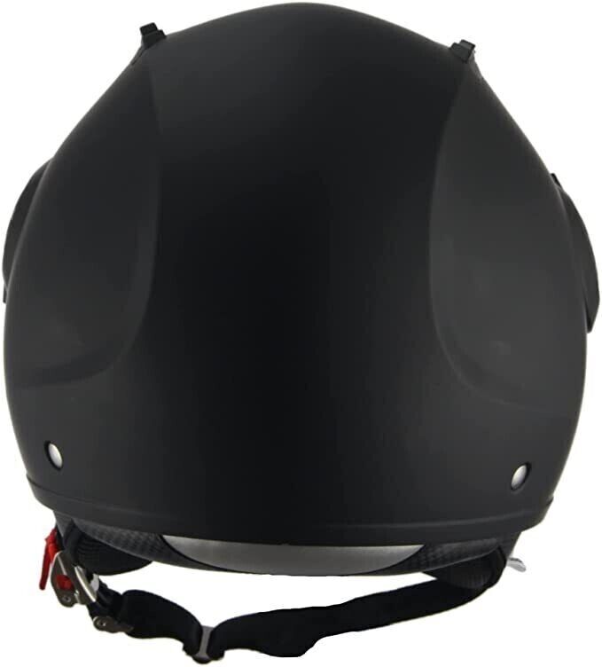 BHR Casco Scooter NERO OPACO Demi-Jet 804