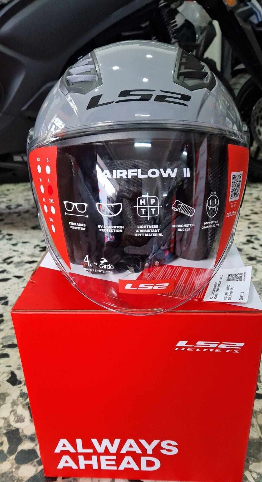 Casco Jet LS2 OF616 Airflow II 2 con Prese D'Aria