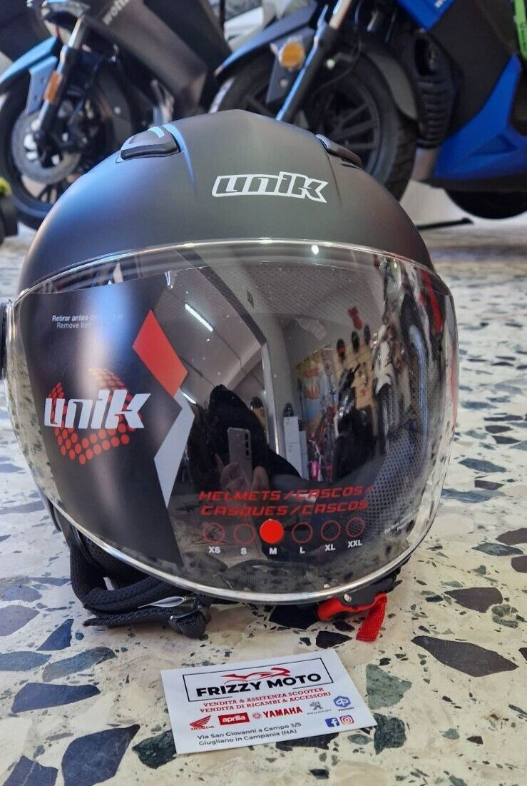 CASCO UNIK omologazione ECE 22.06 VISIERA LUNGA Trasparente