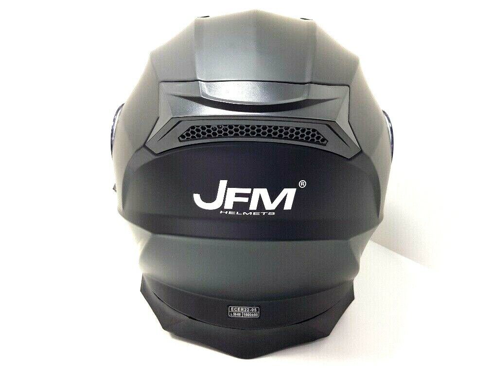 CASCO JFM MODULARE DOPPIA VISIERA NERO OPACO