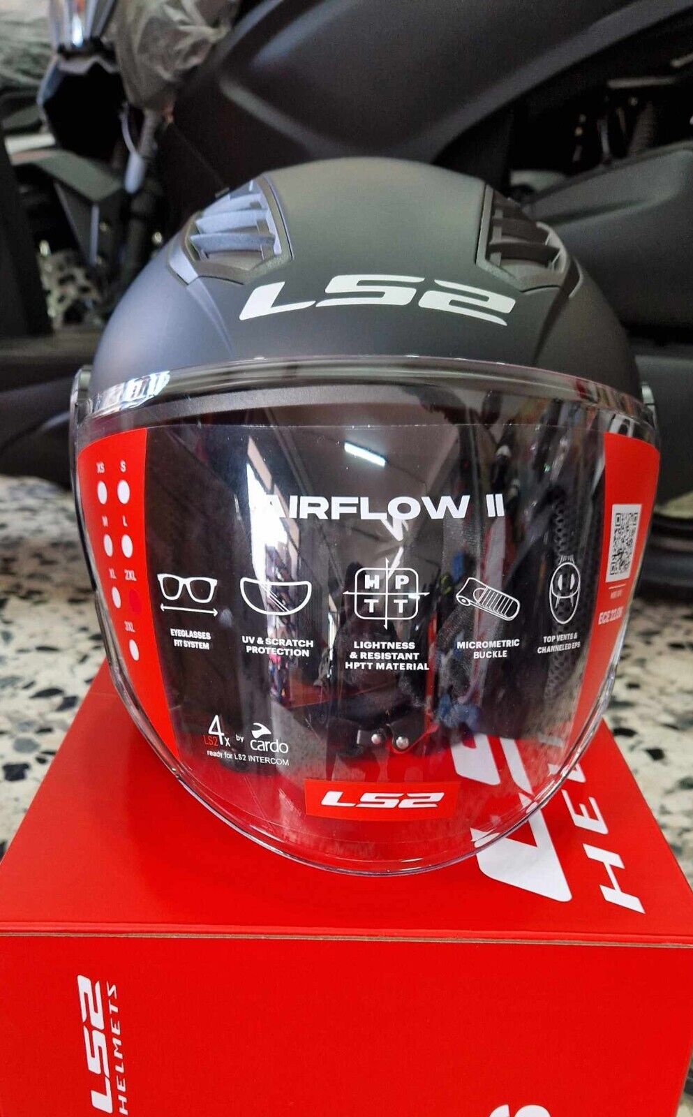 Casco Jet LS2 OF616 Airflow II 2 con Prese D'Aria