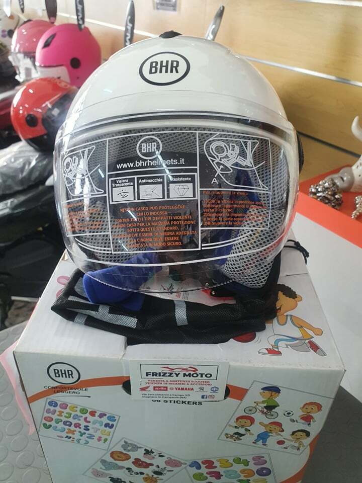 CASCO BHR JUNIOR BIANCO LUCIDO