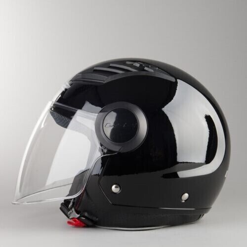 CASCO LS2 AIRFLOW NERO LUCIDO CON VISIERA TRASPARENTE