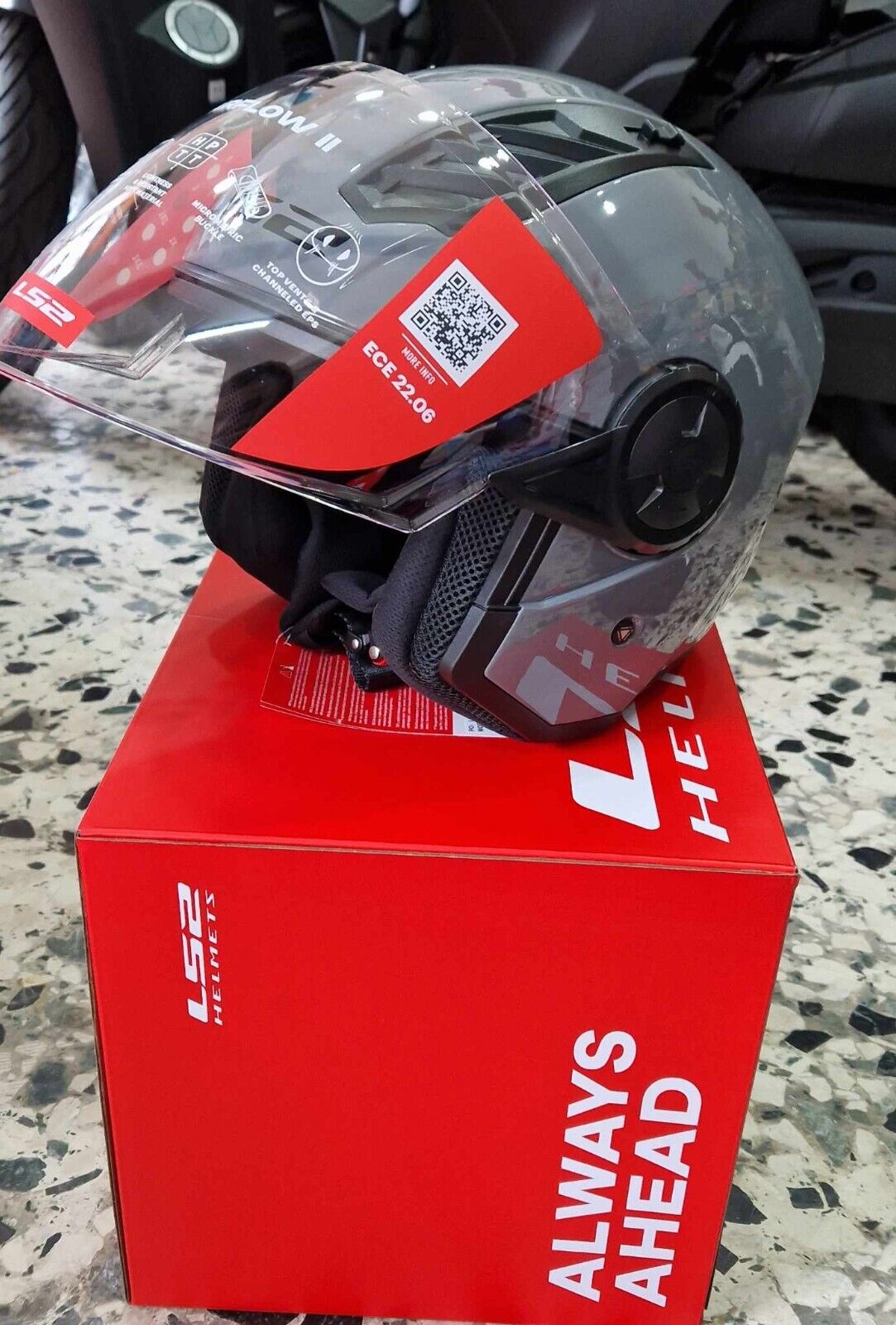 Casco Jet LS2 OF616 Airflow II 2 con Prese D'Aria